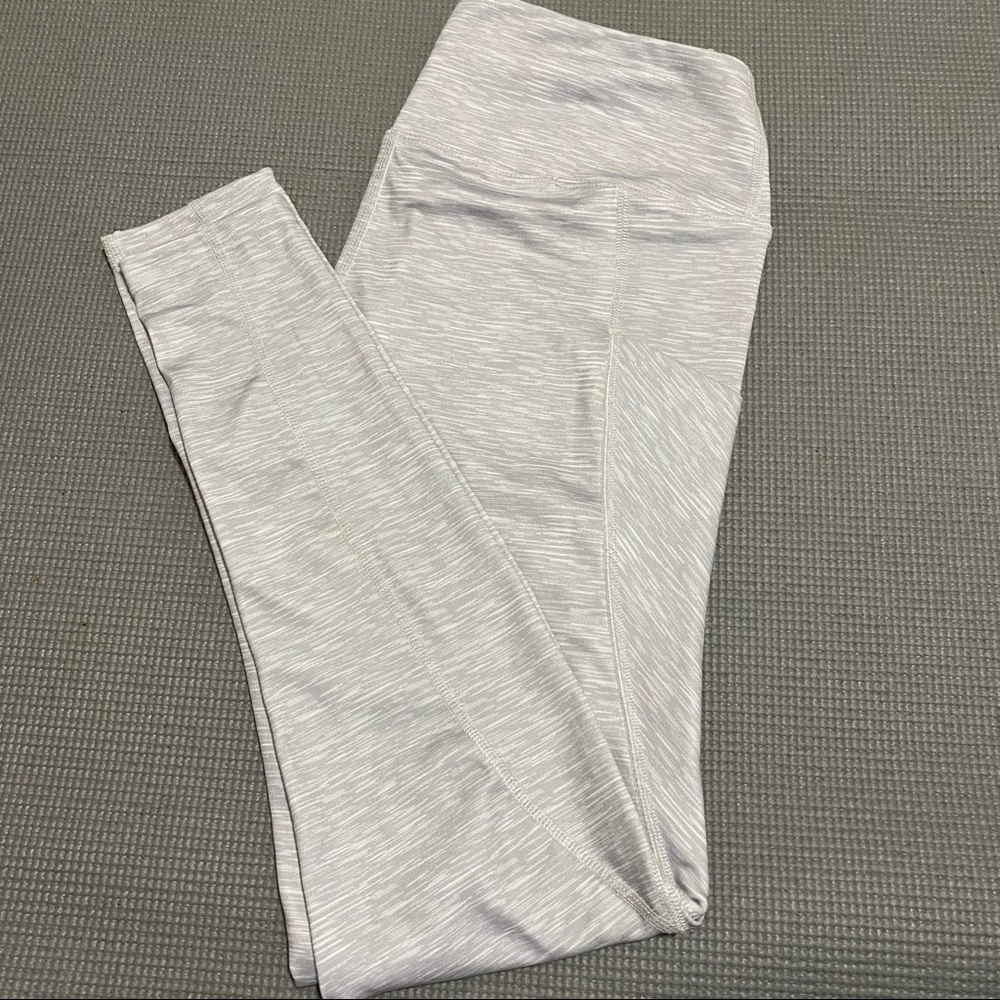 Los Ojos Workout Leggings For Women, White And Gray Color Size Medium
